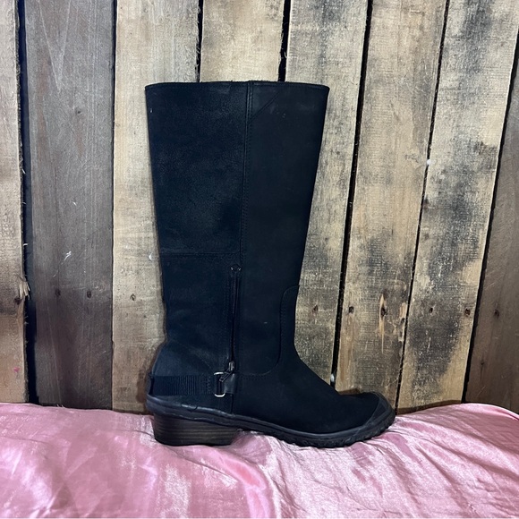 Sorel Slimboot Equestrian Riding Boot, black suede - Picture 5 of 11